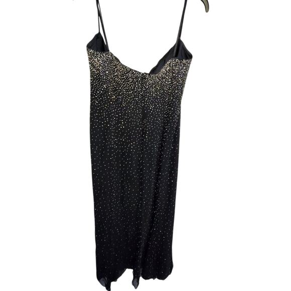 Tiffany designs Vintage 100% silk beaded gown plus size 20 - Picture 2 of 8